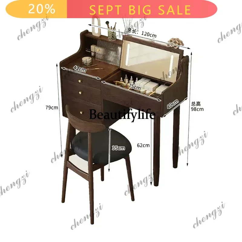 Mid Century Bedroom Vanity Table Italian Vintage Narrow Design Vanity Table High Quality Aesthetic Penteadeira Furniture Home