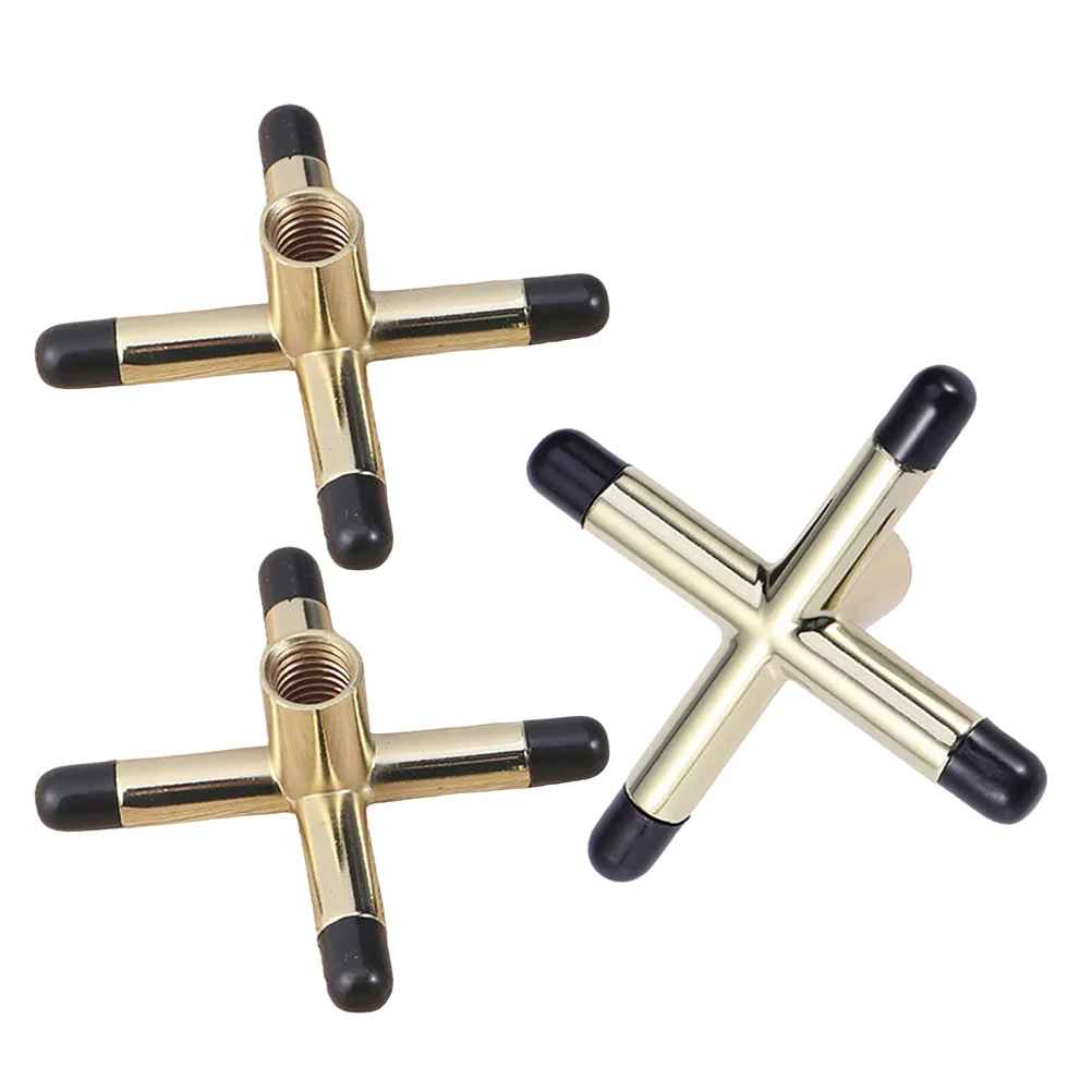 

3Pcs Snooker Cue Bridge Heads Anti-Slip Cross Rest Bridge Replacement Pool Cue Stick Billiard Accessories for Table Game