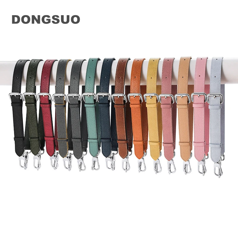 

Replacement bag strap Genuine leather colorful Adjustable strap crossbody guitar shoulder bag belt Togo leather 25mm wholesale