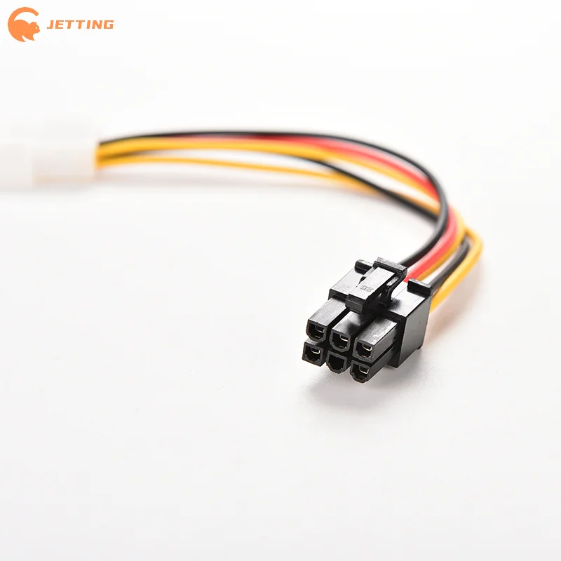 

1Pcs 17cm 4 Pin Molex IDE To 6 Pin PCI-E Graphic Card Power Supply Cable Adapter PC Video Card Connector Cable Converter Cord
