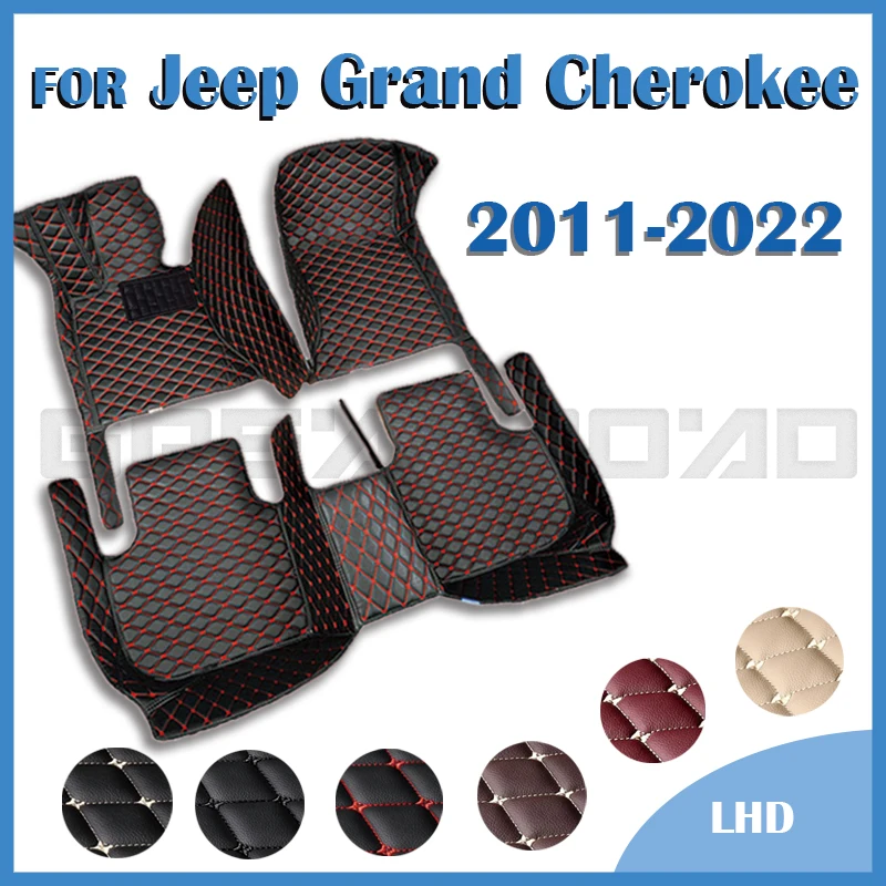 Car floor mats for Jeep Grand Cherokee WK WK2 2011 2012 2013 2014 2015 2016 2017 2018 2019 2020 2021 2022 Custom auto foot Pads