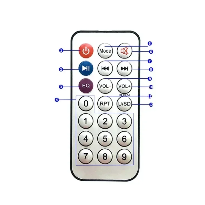 HY-502S i Bluetooth 5.0 Amplificateur de puissance Support sans perte FLAC \ WAV \ APE Format de musique USB SD FM Fonction radio avec télécommande