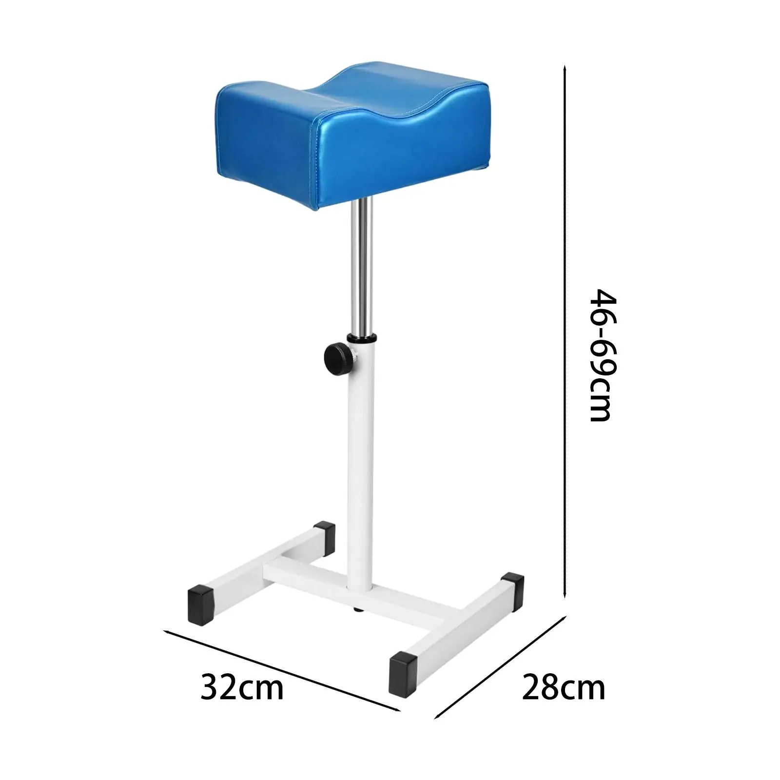 ペディキュア マニキュア フットレスト、ポータブルで頑丈なフットネイルビューティースツールスタンド、高さ調節可能、ペディキュアスツール