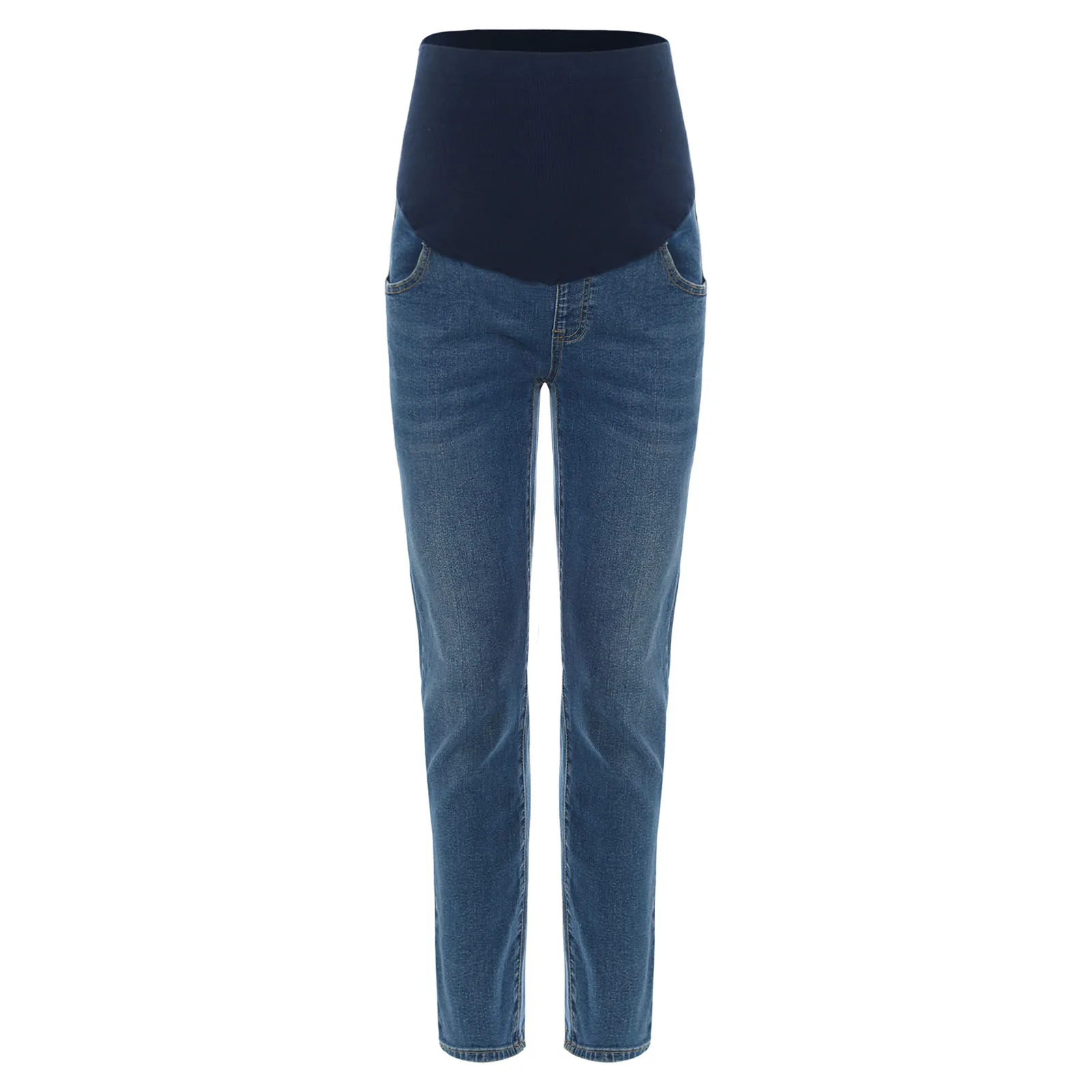 Maternity Denim Pants Pregnancy Women Clothes High Waist Comfy Stretchy Belly Support Jeans Flared Trousers Work Daily Wear
