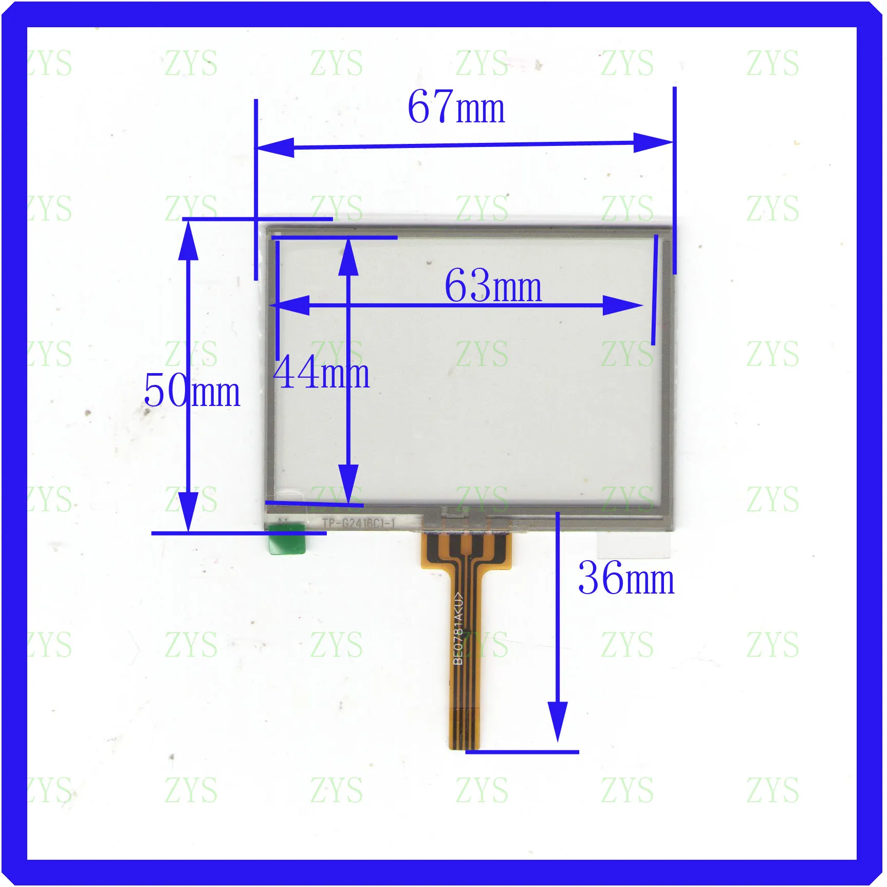 

TPG2416C1 NEW 4 line touch screen panel 67*50mm touch glass this is compatible touchsensor TP-G2416C1