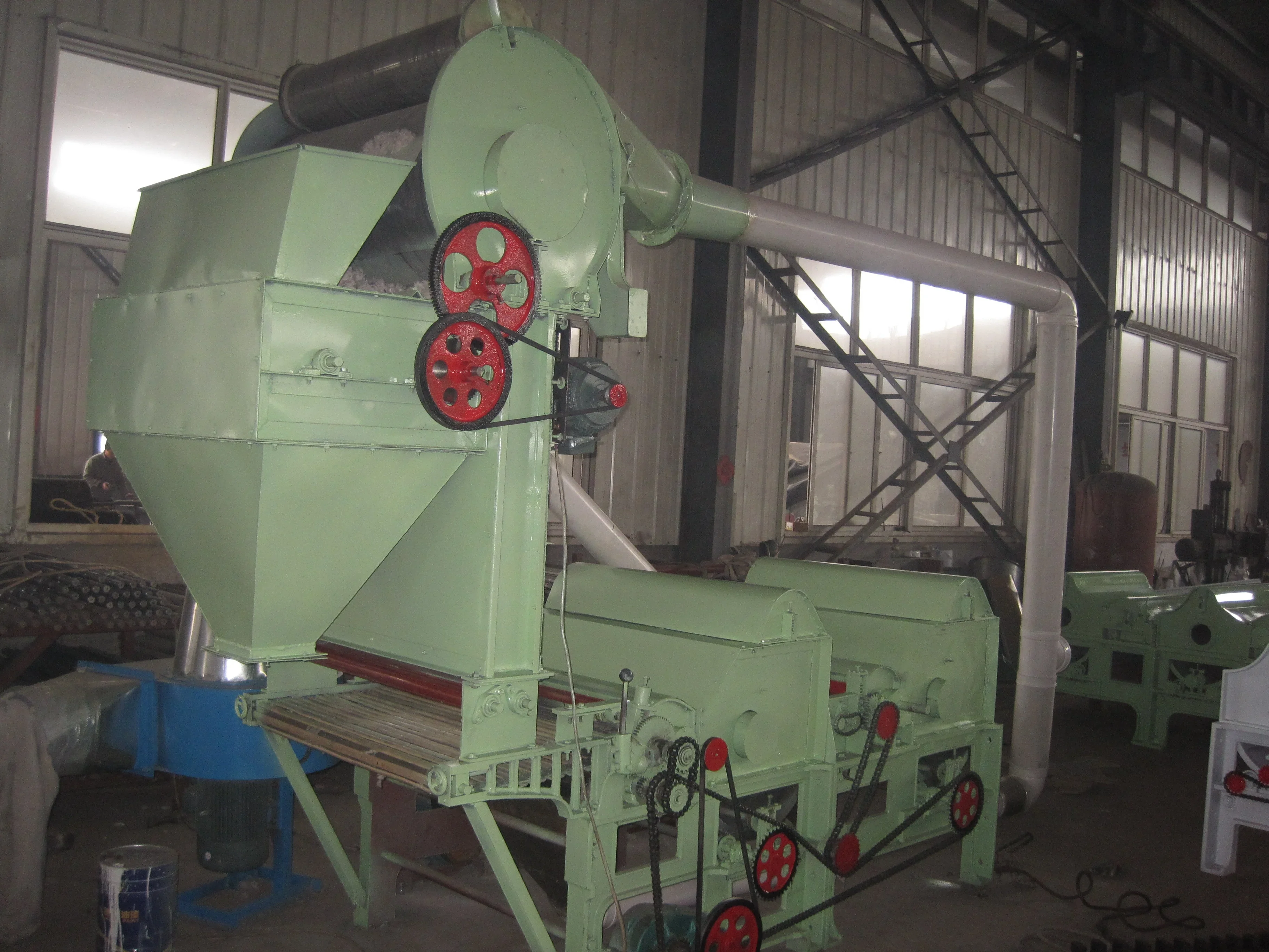 Cotton waste recycling machine cleaning machine cotton seed remove airflow recycling machine cotton fiber garment cloth opening