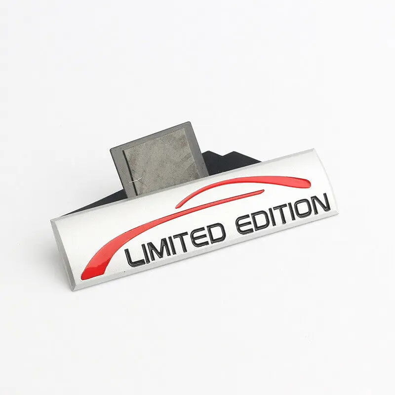 

1pc Silver Limited Edition Logo Metal Sport Emblem Badge Car Fender Door Trunk Universal Sticker Accessories