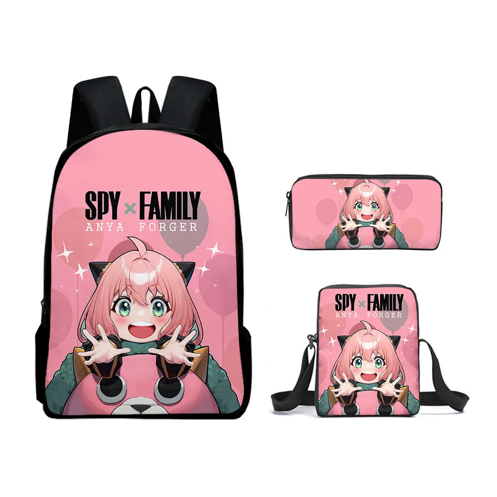 Wholesale Spy Play Ania Backpack Three Piece Set Student Backpack Shoulder Bags Shoulder Bag Shoulder Bags Pen Bag