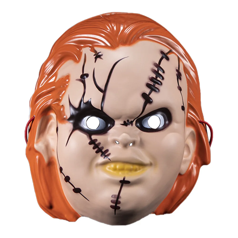 New Ghost Mask Movie Chucky Masks Halloween Scary Horror Mask Party Cosplay Prop Ornament Accessories Kids Charm Toy Gift Doll