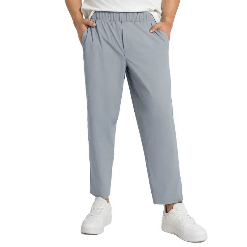 Loose and Versatile Straight-Leg Casual Pants for Men, Quick-Drying Outdoor Breathable Fitness Exercise Long Pants Anti-wrinkle