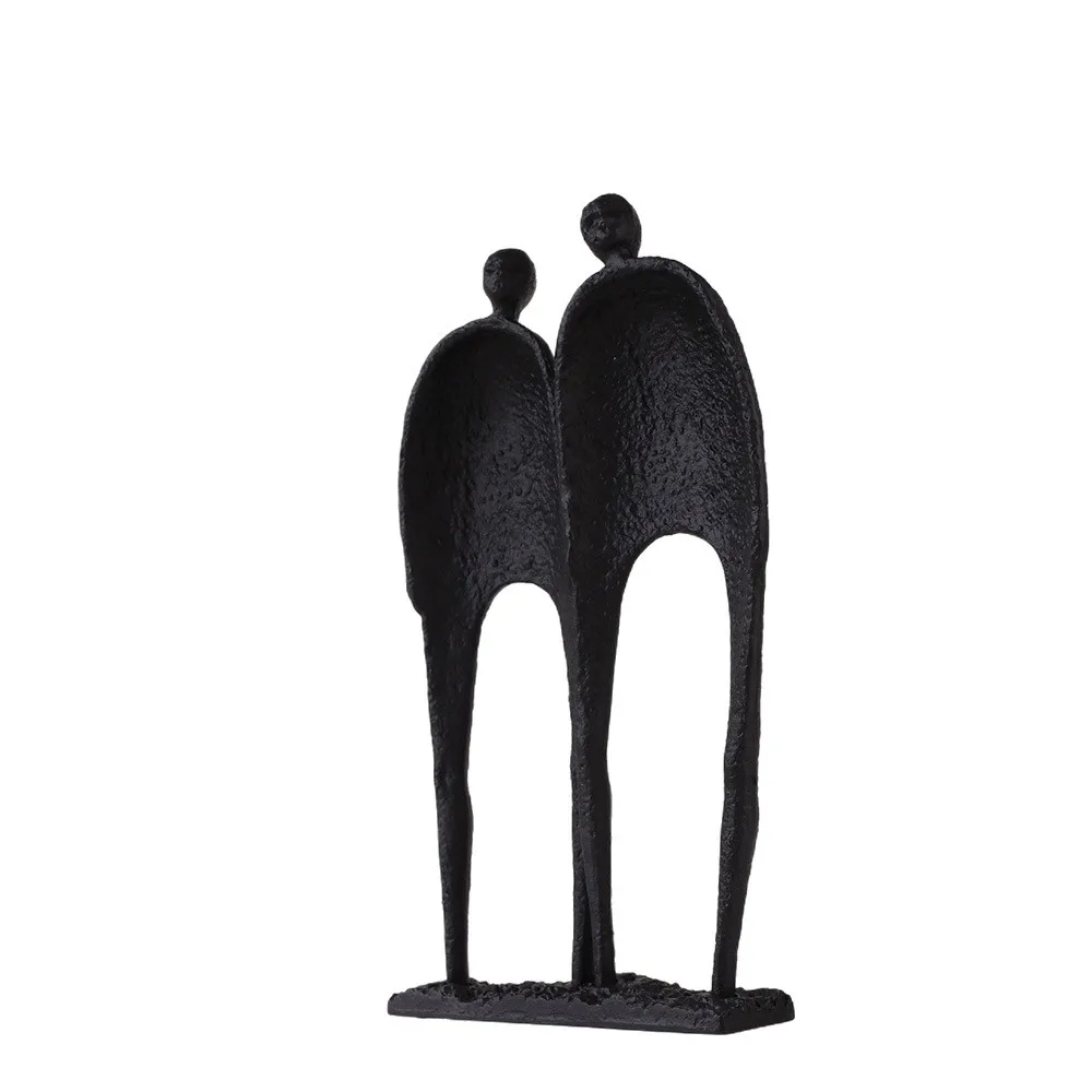 New Chinese cast iron abstract figure sculpture decorative frame decoration
