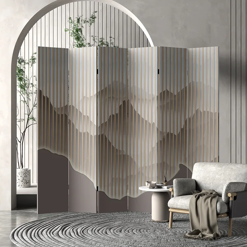 Divisorio soggiorno blocco ufficio semplice camera da letto moderna può essere nuovo muro del bagno mobile pieghevole cinese