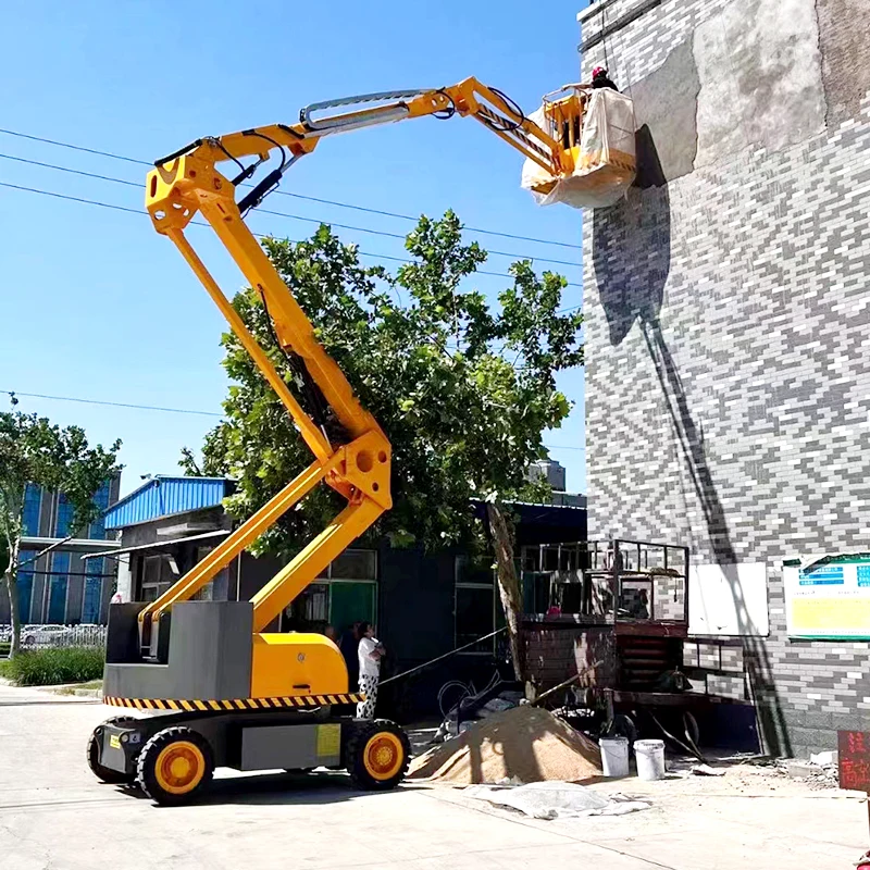 Electric Articulating Arm Aerial Work Platform, China High Unloading Arm Material Lifting Elevator