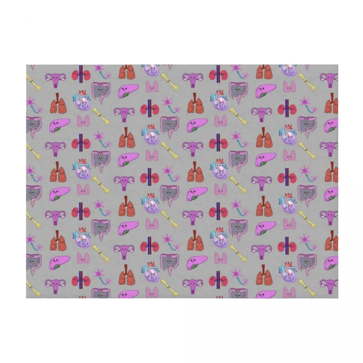 

Cute organs Throw Blanket funny gift Luxury Designer wednesday Flannels Blankets