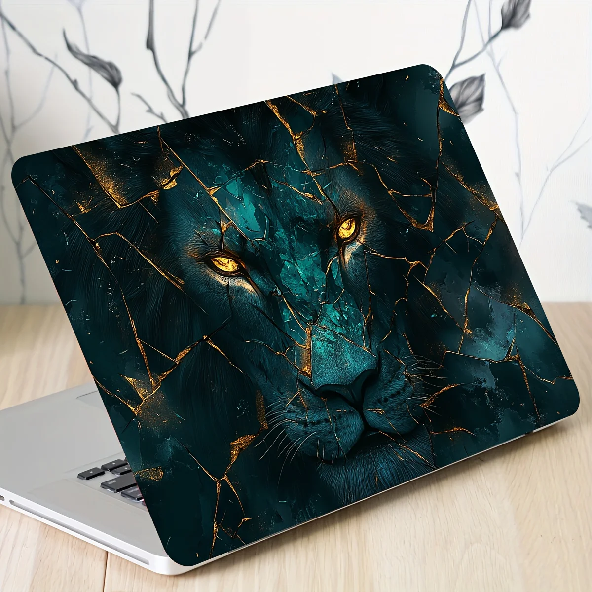 2 Lion Laptop Art Stickers - Waterproof and Scratch Resistant for Laptops, Cars, Motorcycles, and Refrigerator Decorations
