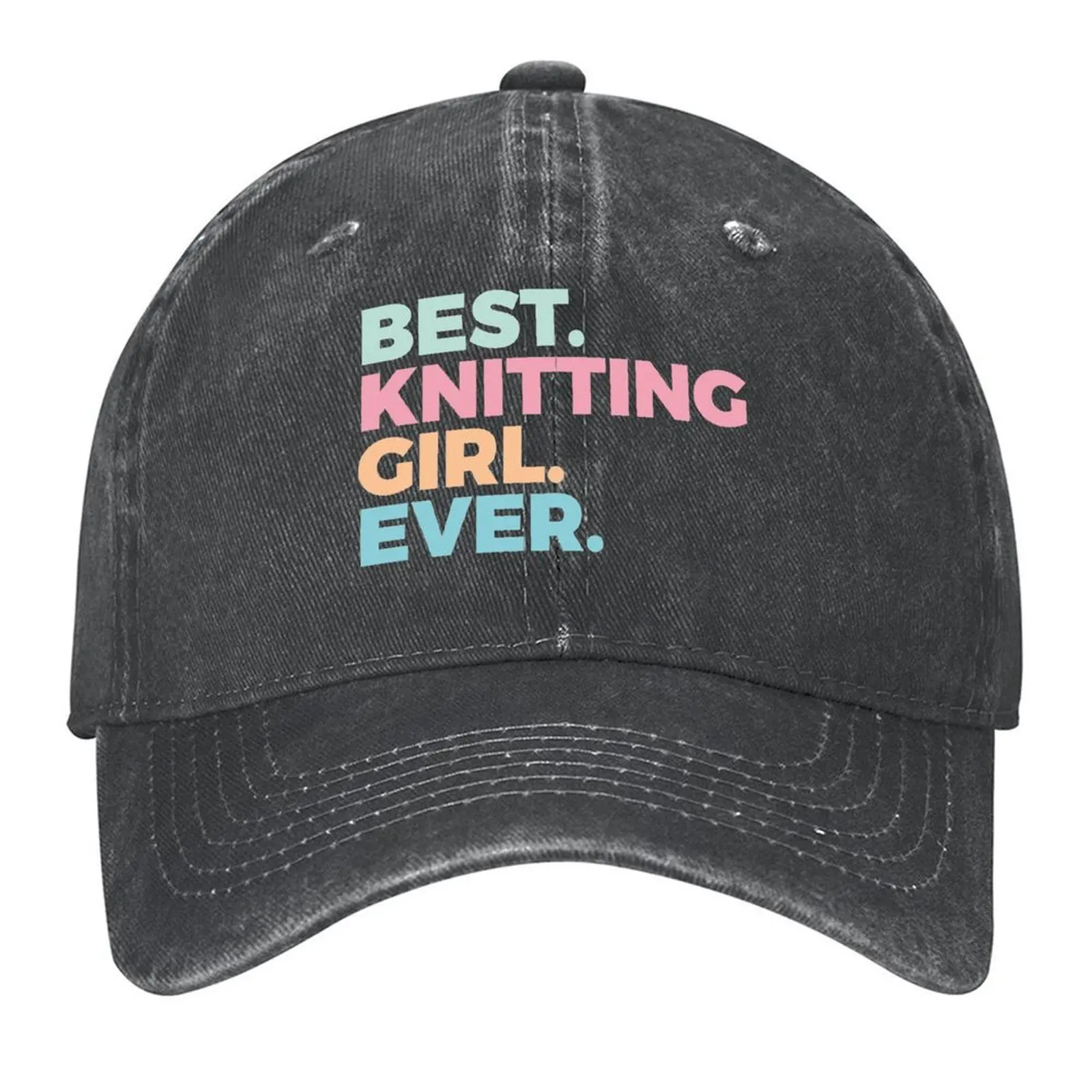 

Best Knitting Girl Ever Knitting Lover Arts And Crafts Baseball Cap fishing caps man Golf Wear Girl'S Hats Men's