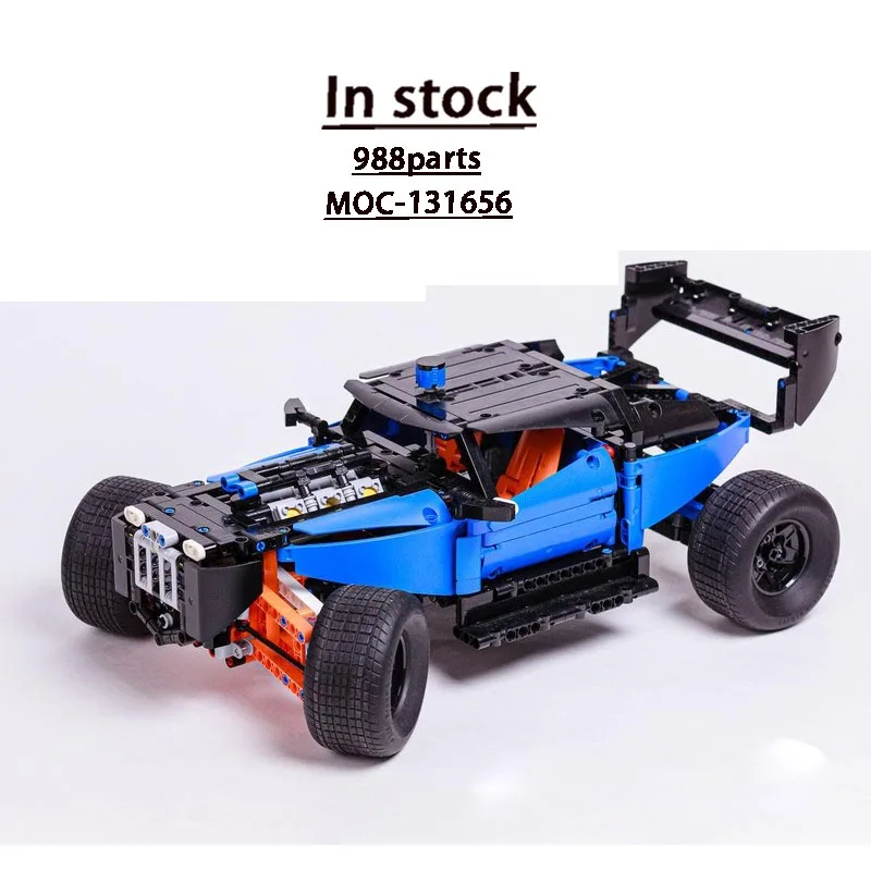 

MOC-131656 New Urban Hot Rod Truck Building Block Model 988 Parts Creative Boys Children's Birthday Building Block Toy Gift