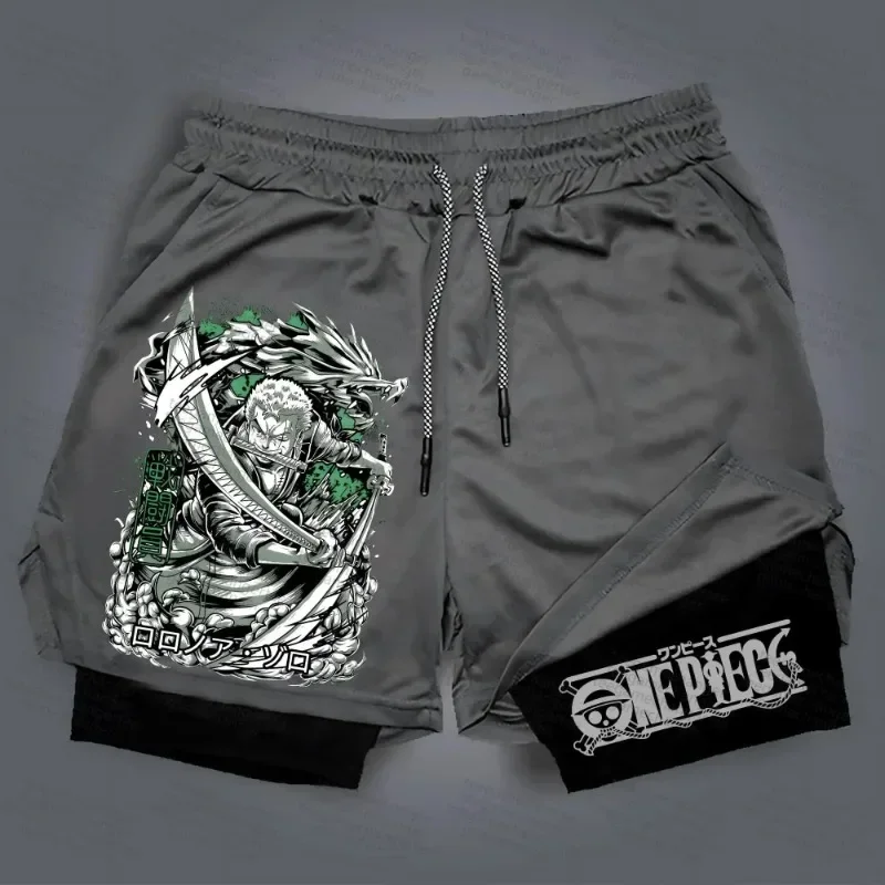 One Piece 2025 Articoli caldi alla moda Con licenza Anime Y2K Pantaloncini da basket da uomo Traspiranti ad asciugatura rapida per cosplay Palestra Abbigliamento quotidiano