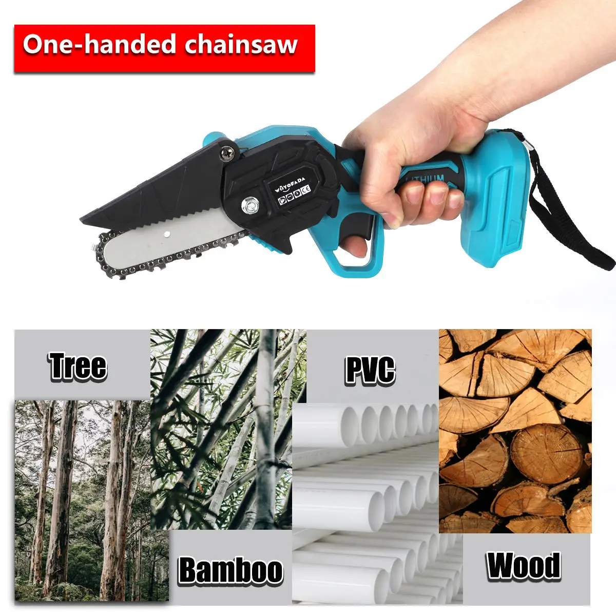 Electric Pruning Saw Electric Saws Woodworking Mini Electric Saw Garden Logging For Makita 18V Battery (No Battery)