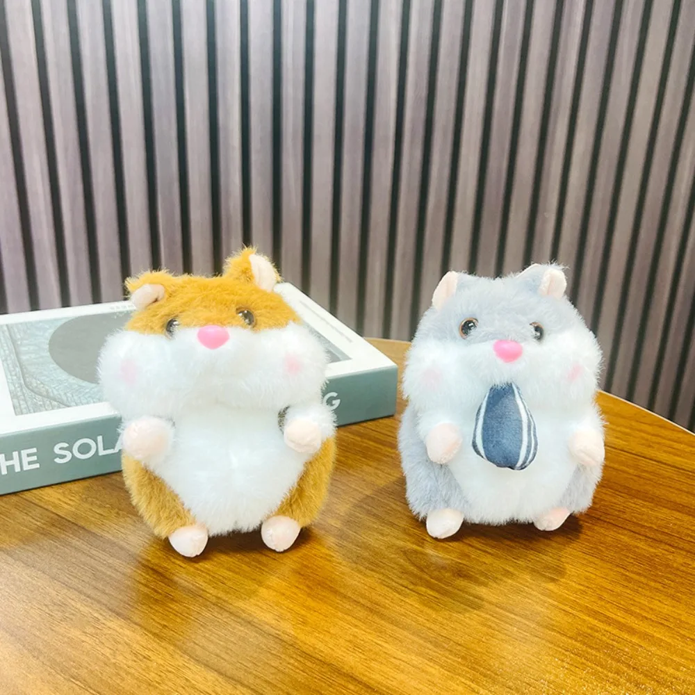 Backpack Hanging Pulling Squirrel Plush Doll Bag Charm Cartoon Cartoon Plush Doll Keychain Stuffed Animals Pendant