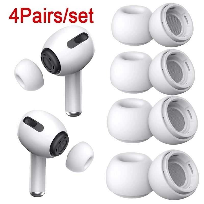 

Мягкие силиконовые насадки для наушников Airpods Pro 1/2 Gen, защитный чехол для наушников с шумоподавлением, амбушюры для Apple Air Pods Pro