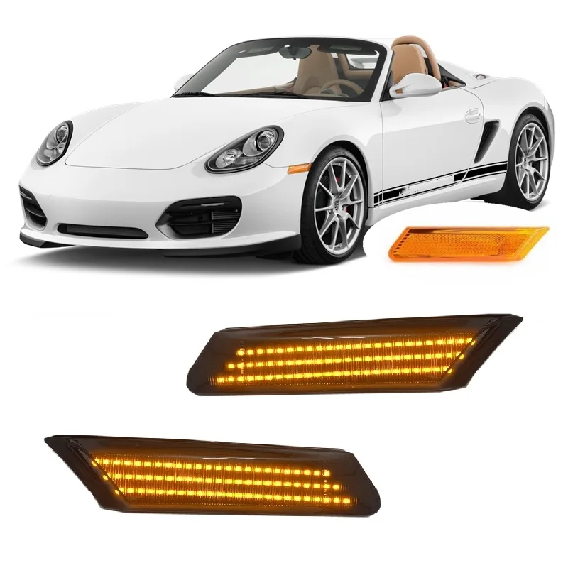 for Porsche Boxster Spyder 987 2005 2006 2007 2008 2009 2010 2011 2012 Indicator LED Side Marker Signal Light Lamp