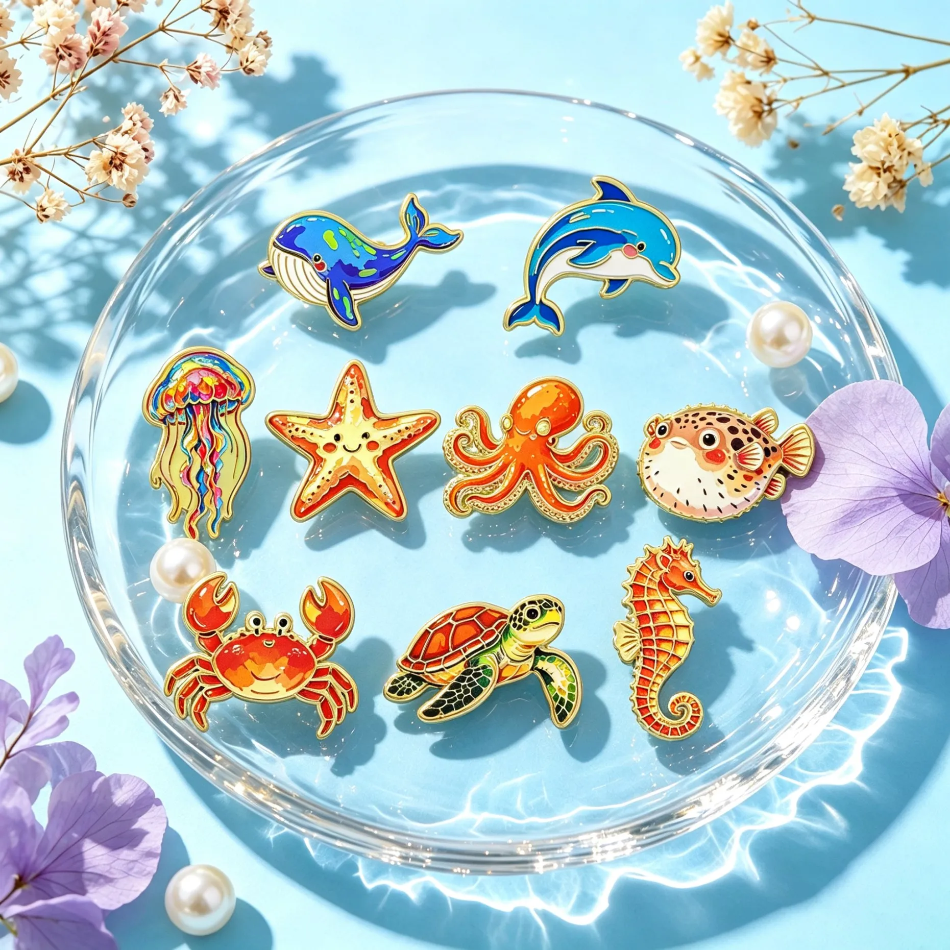 Cute Whale Enamel Pins Cartoon - Embroidery Whale ulasan dan harga