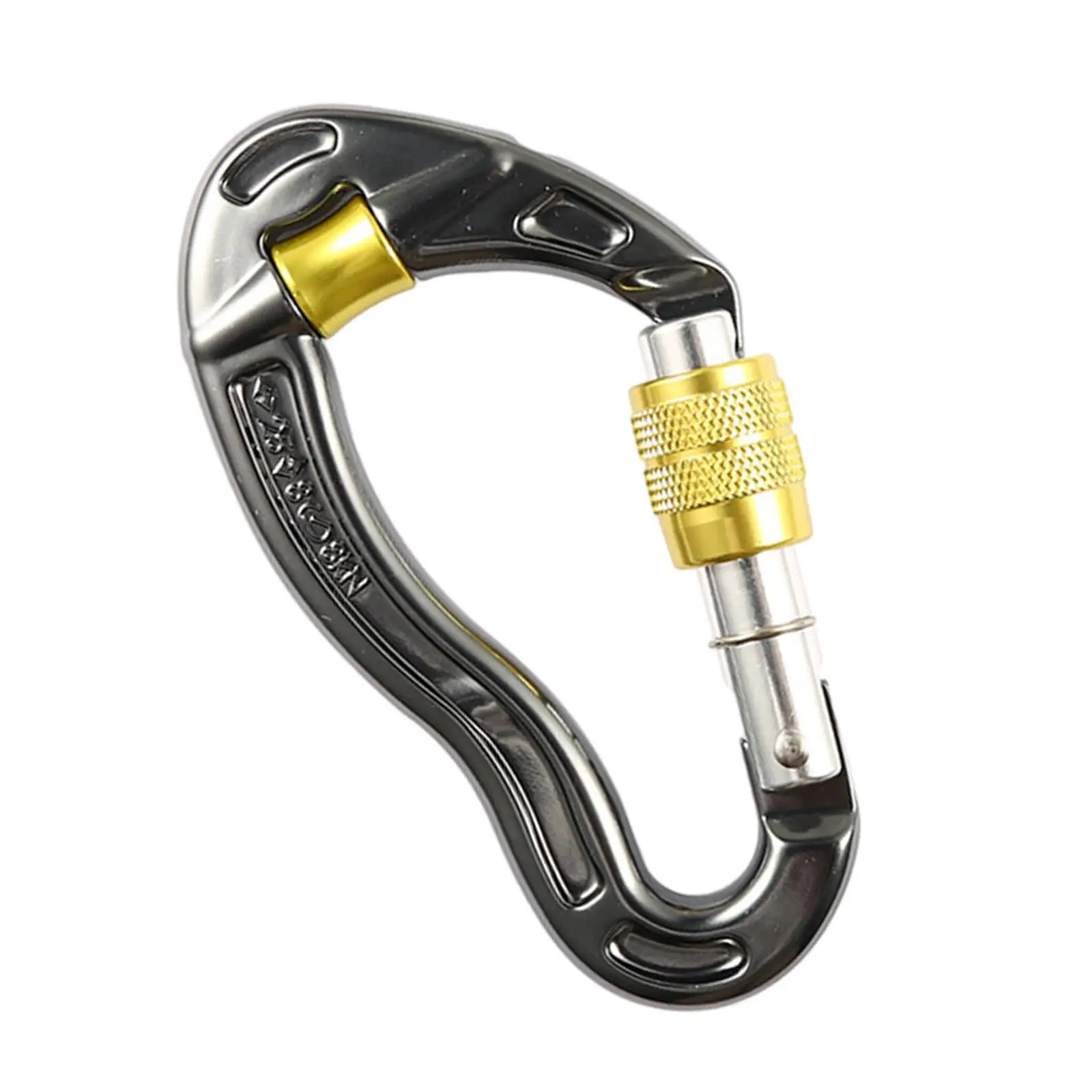 Rock Climbing Carabiner Locking Carabiner Heavy Duty 25kN Mountaineering Carabiner for Rappelling Securing Pets Hiking