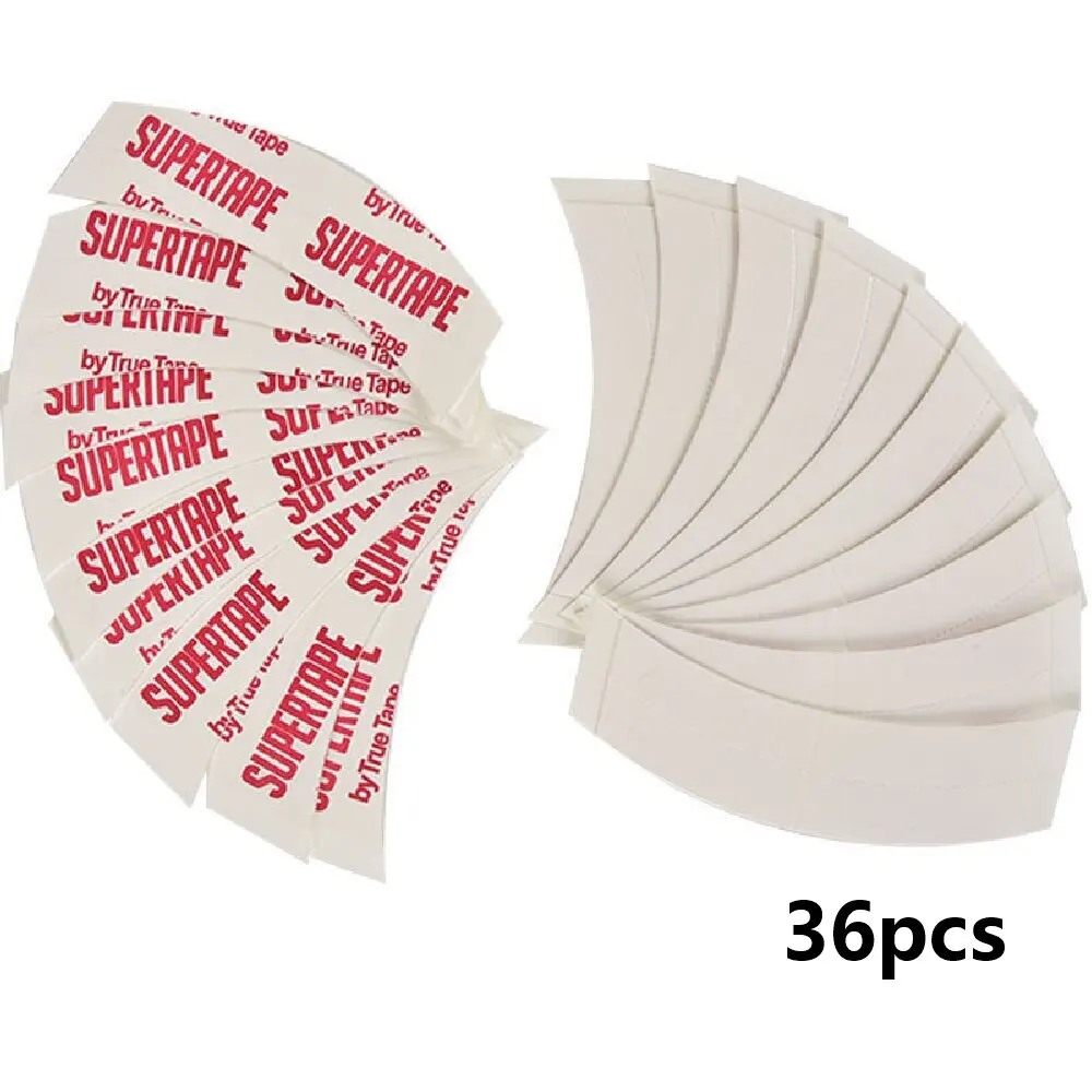 36 pz/lotto Super Nastro Parrucca Del Merletto Nastro Curvo Impermeabile Double Sided Nastro Adesivo Per Capelli Strisce Per Toupet/salone Parrucche Del Merletto