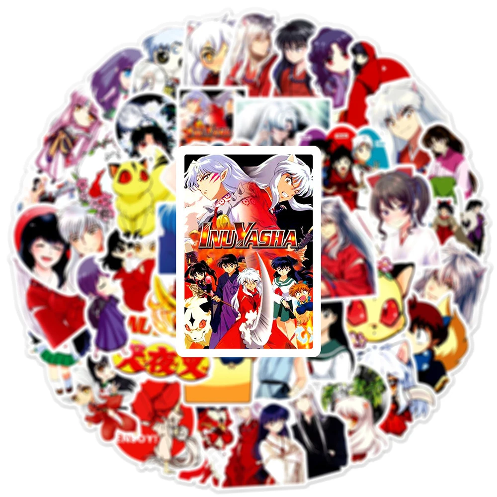 10/30/50 pz Inuyasha adesivi Anime Higurashi Kagome Cartoon Sticker estetica Laptop Notebook valigia sesshumaru Decal Toys