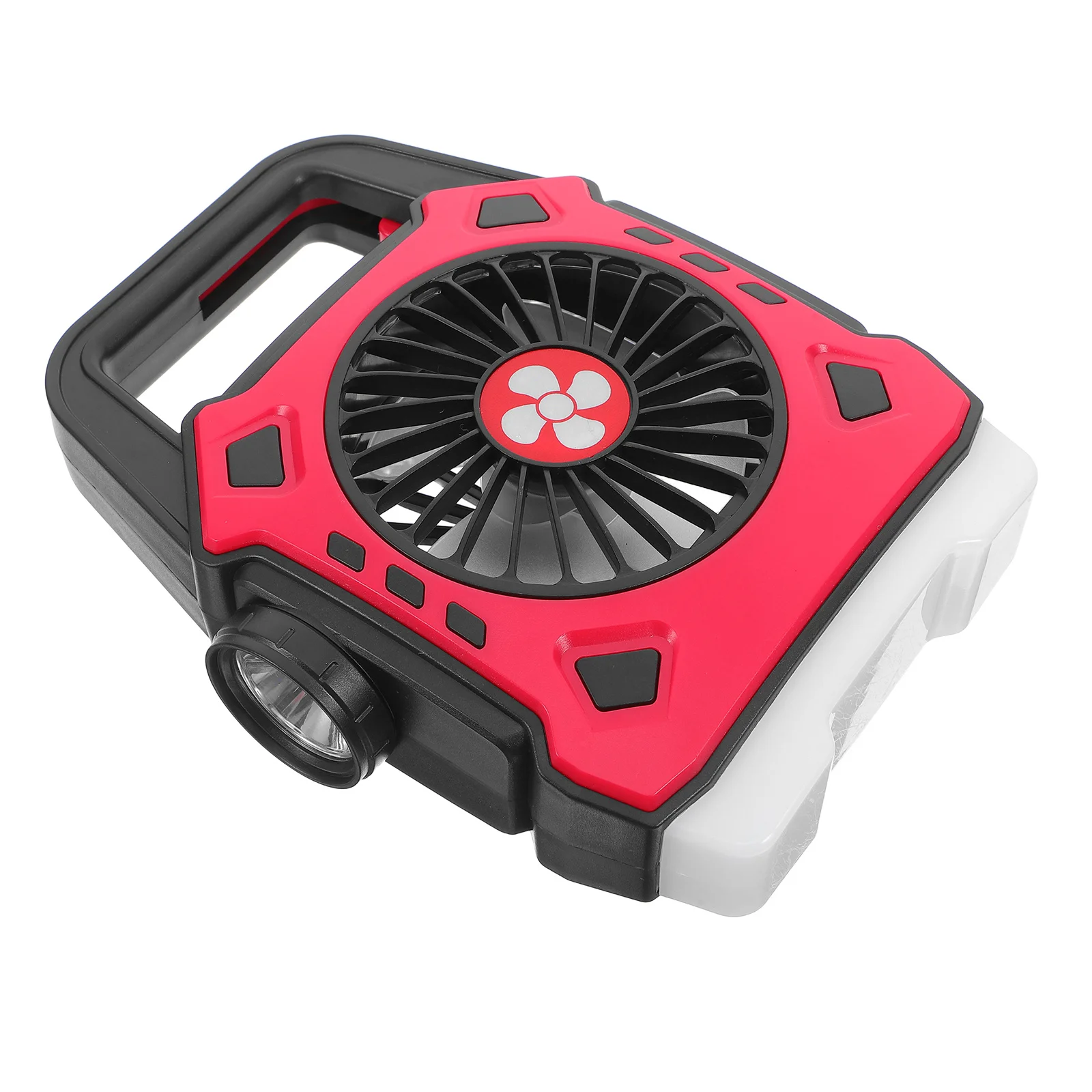 

Rechargeable Portable Camping Fan with LED Light Handheld Multifunction Outdoor Hiking Fishing Travel Fan Car Camping Gear