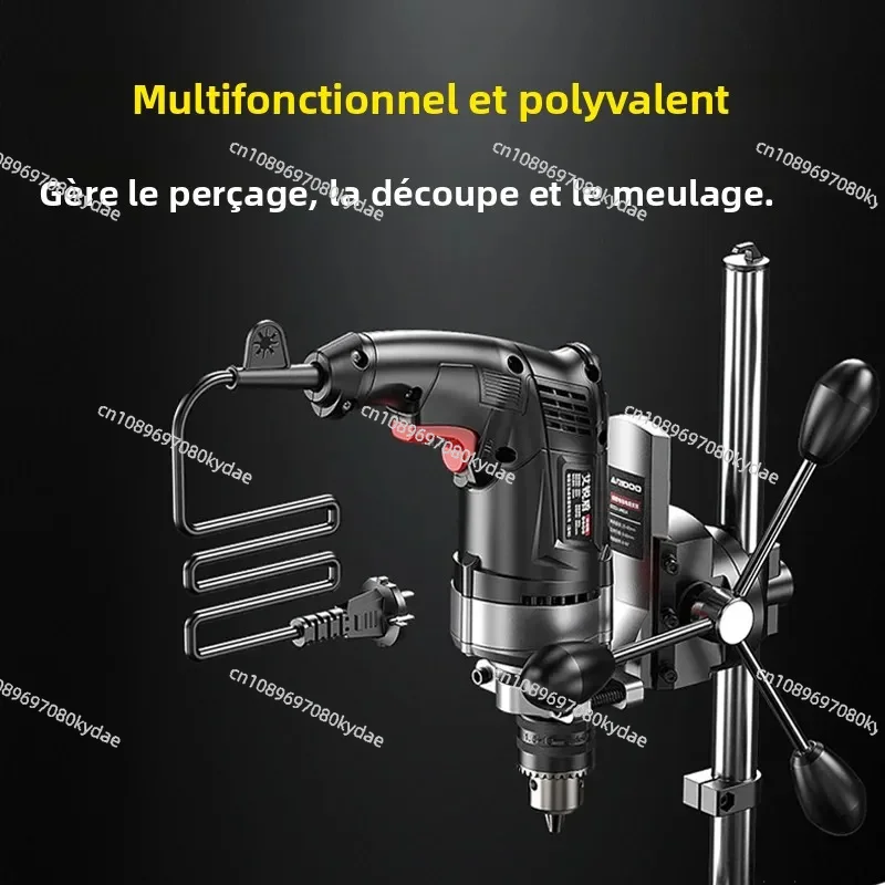 drill-press-stand-for-hand-drill-universal-benchtop-portable-holder-with-adjustable-chuck-and-aluminum-base