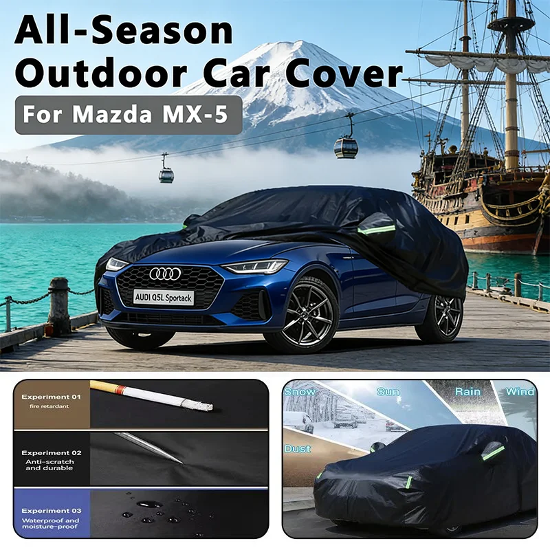 

Автомобильный чехол для AUDI Q5L Sportback - уличный полный защитный, водонепроницаемый, пылезащитный, термостойкий, автомобильный тент, чехол на лобовое стекло автомобиля