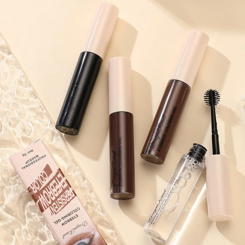 Nieuwe waterdichte transparante wenkbrauwstylinggel Langdurige fixerende natuurlijke make-up Heldere vloeibare wenkbrauwvormende crème Zeepmake-up