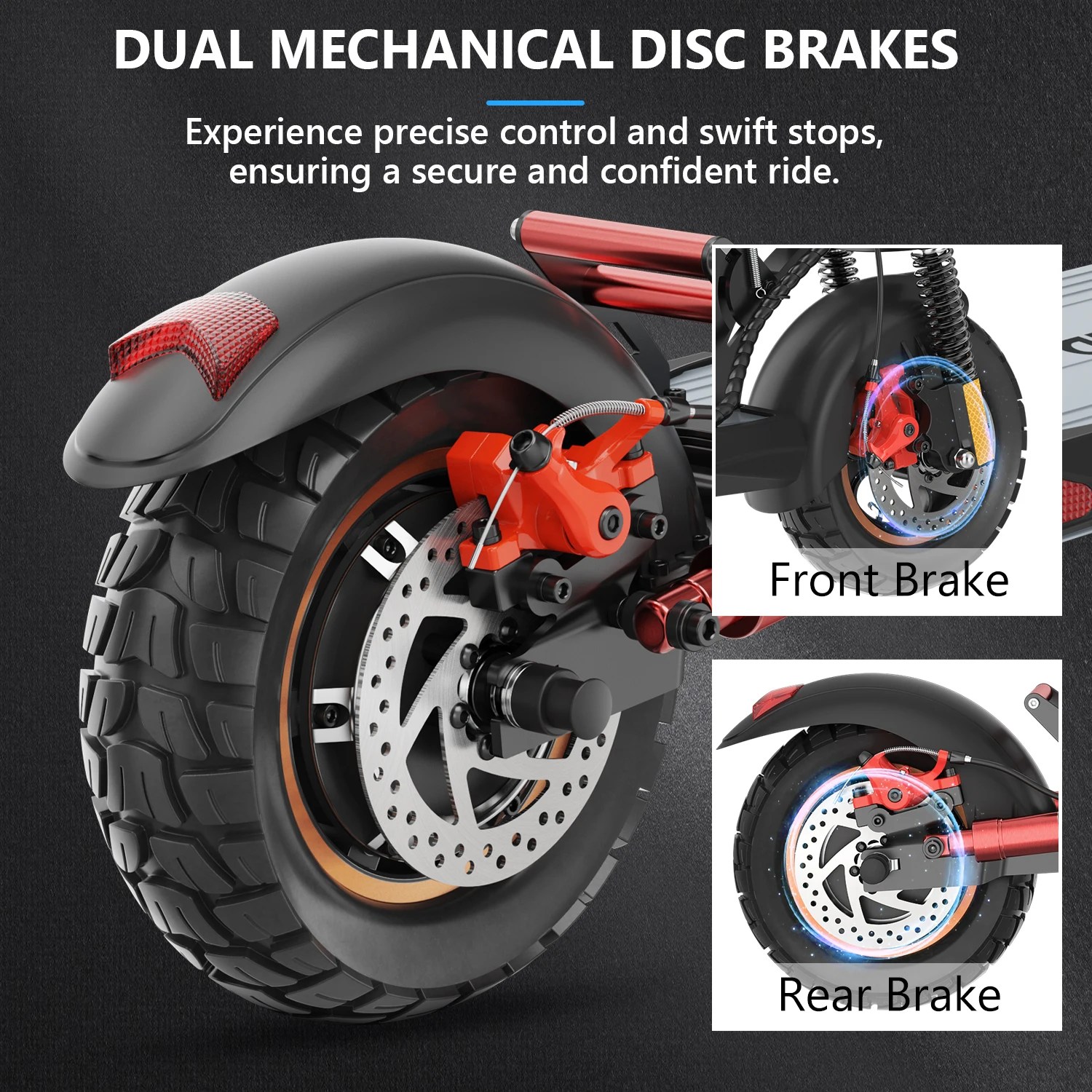 Hulajnoga Elektryczna Składana IENYRID A1 800W/48V/12.5 AH, Maksymalna Prędkość 45 KM/H, Maksymalny Zasięg 20-30 KM, Hulajnoga Elektryczna Miejska dla Dorosłych