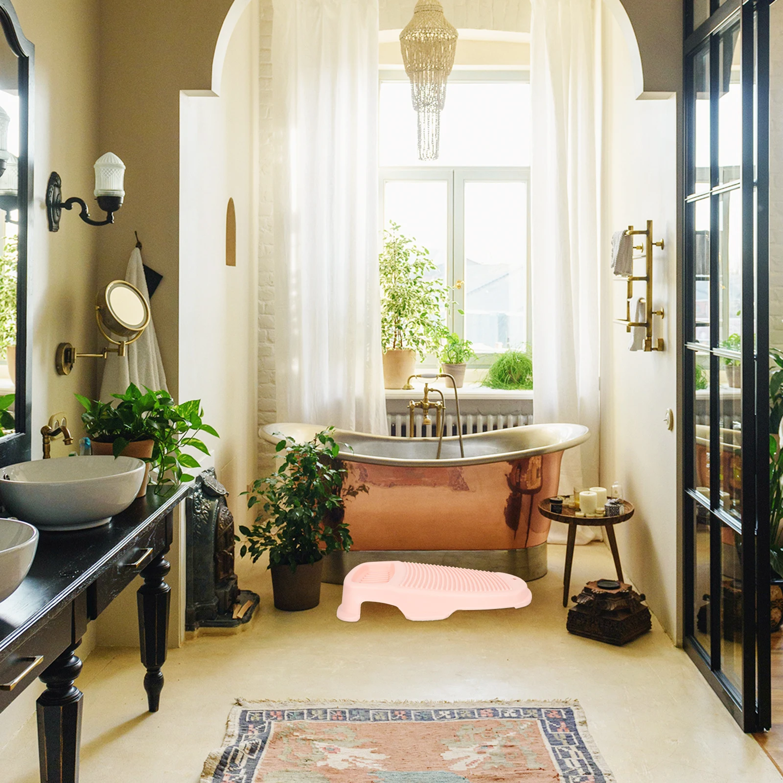 

1pcs Non-Slip Washboard Plastic Thickened Laundry Board For Home Dorm Kids Underwear Socks Towels Scarves Cleaning Tool