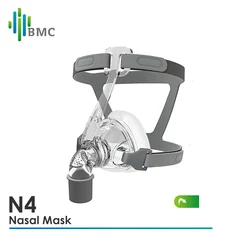 BMC CPAP Mask N4 Nasal S/M/L Cushion With Adjustable Headgear Ventilator Air Respirator Supply For Sleep Apnea Anti Snoring