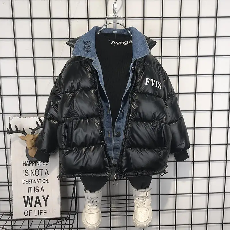 2 5 8 10 12Years Boys Down Jackets Winter Warm Outerwear Teens Thicken Windproof Coats Kids Clothing Fashion Parkas Boys Jackets