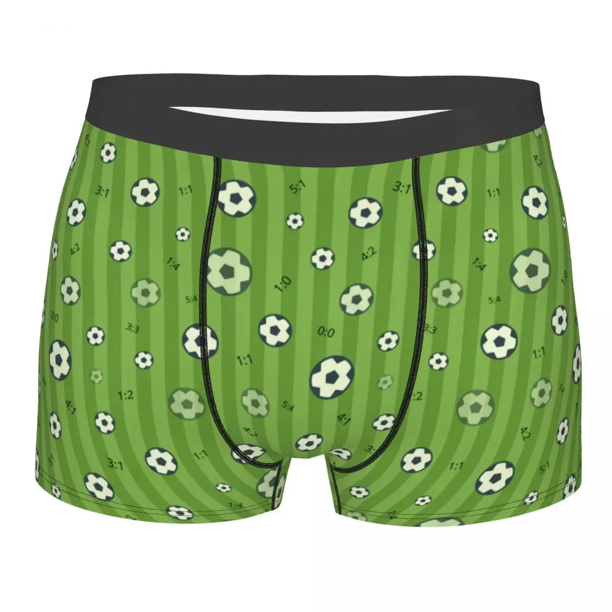 Custom Male Funny Soccer Balls Lover Football Pattern Underwear Sports Gift Boxer Briefs Soft Shorts Panties Underpants