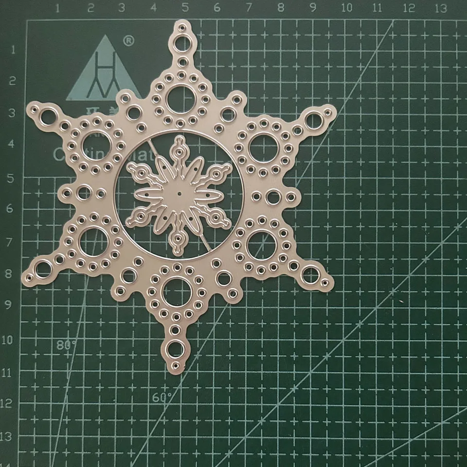 25-Piece Christmas Snowflake Metal Cutting Dies – For Card Making, Scrapbooking & Embossing