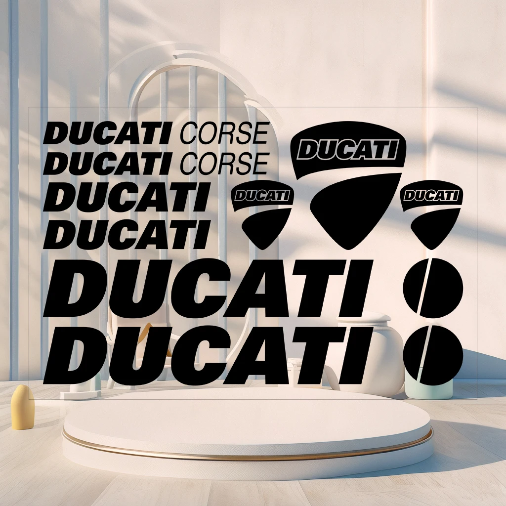 Motorcycle Ducati Corse Tank Logo Stickers V2 848 959 900ss 965 939 796 Decals