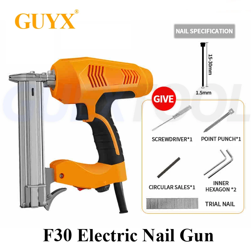 Electric Nails Staple Gun Adjustable 1022-yard Nail Gun Woodworking Tool Nail Gun Nailer  Electric Staples Nail Guns 220V 2000W