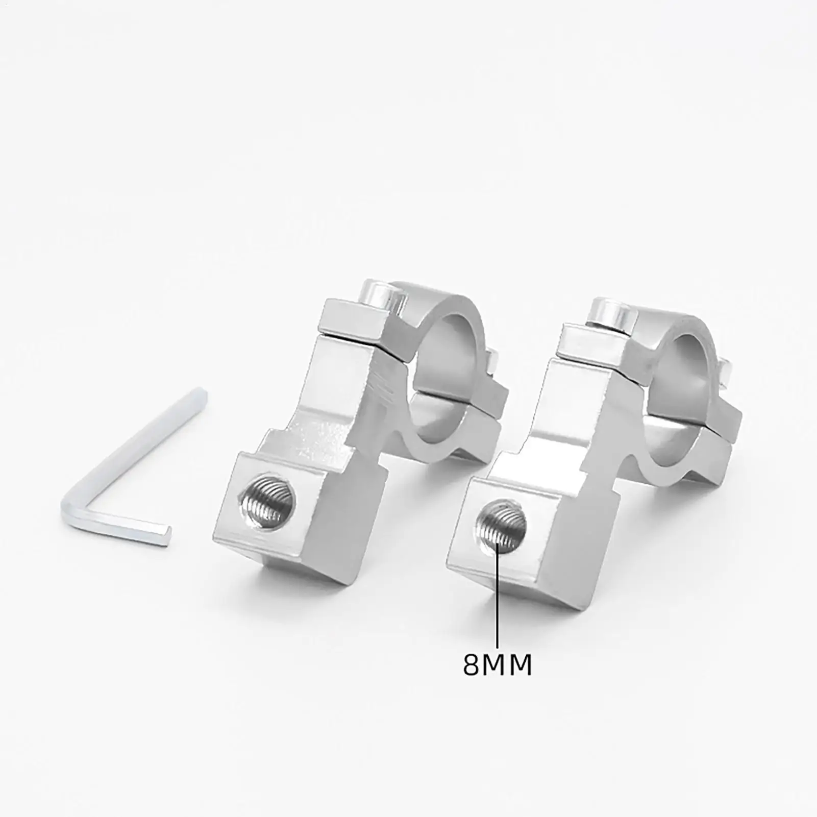 Mirror Motor Mount Adapter 2 Pieces Aluminum Alloy Universal Adapter Motorcycle Rearview Mirrors Bracket For Hiking Outdoor