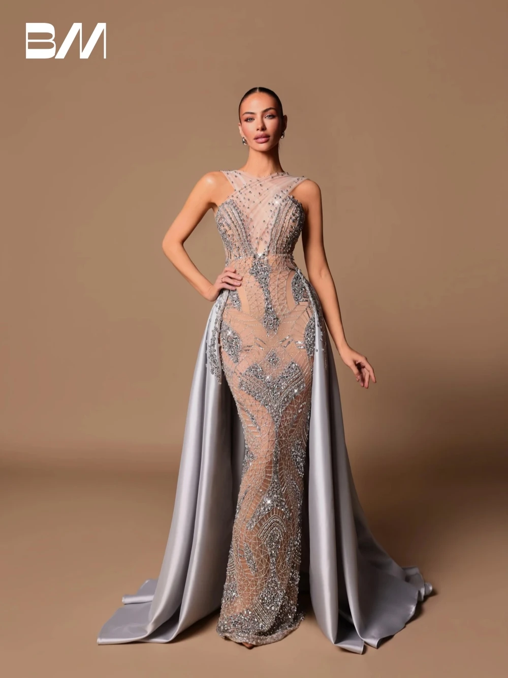 

Intricate Halter Crystals Evening Dress 2025 Charming Sequins Beading Cocktail Customized Elegant Party Luxurious Prom Gown