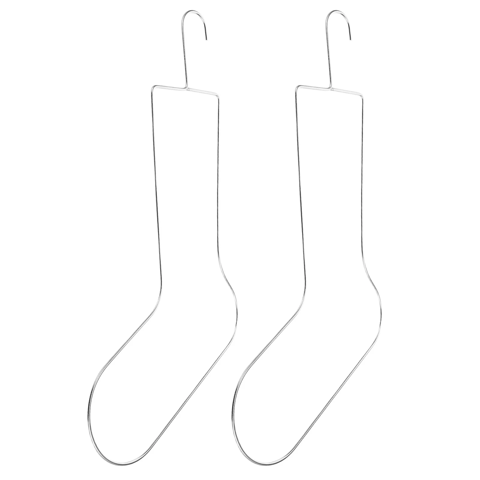 2 pezzi grucce per calzini in metallo acciaio inossidabile maglia uncinetto display 42x22.5 cm gancio per calzini grucce per calzini espositore
