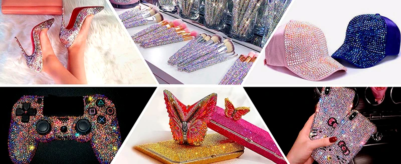 Bobohoo SS3-SS30 Cobalt-Violett Flachrückige Kristalle, Nicht-Heißfixierbare Strasssteine, Kristallglitzersteine für Nagelkunst, DIY-Bastelarbeiten und Dekorationen – Detail 12