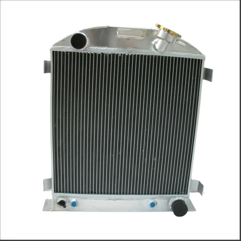 For Ford chopped hot rod w/Chevy 350 V8 engine 1932 32 Aluminum radiator