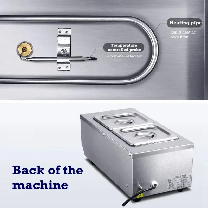 Double Chocolate Melting Pot Cheese Butter Smelter Oven Thermostat Water Heating Machine Milk Heater Cooking Pot