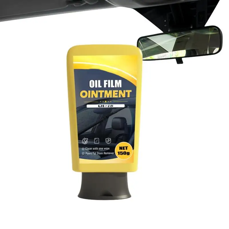 

Очиститель масляной пленки для лобового стекла, средство для глубокой очистки автомобиля, 150 г, эффективное сильное средство для удаления с губкой, безопасное для тонирования и