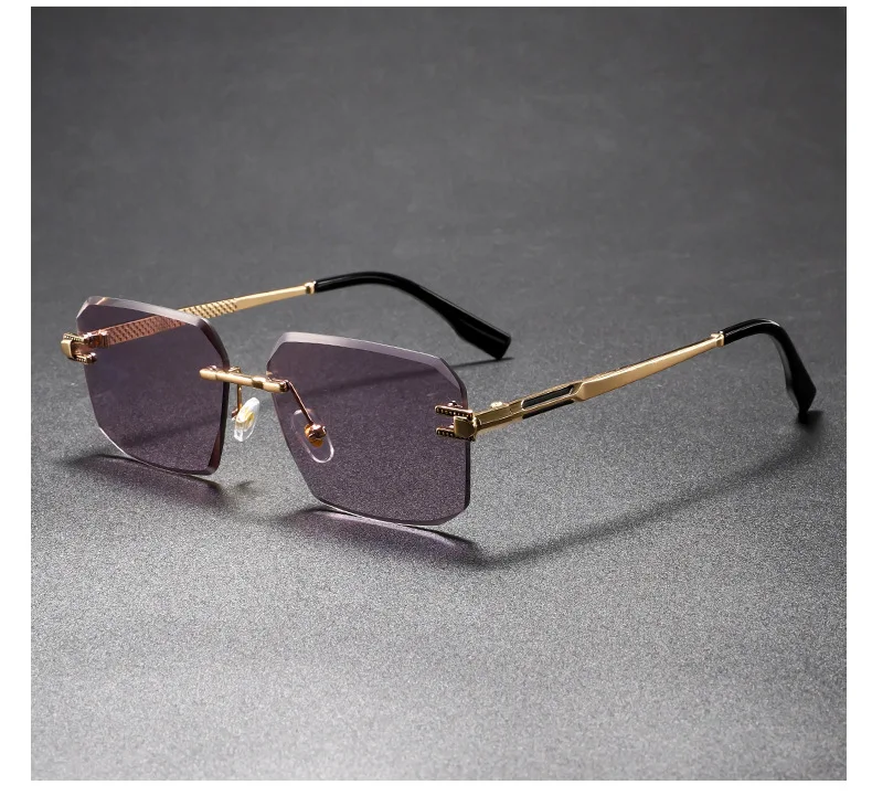 Neue Mann Sonnenbrille Frau UV400 Quadratische Brillen Mode Vielseitige Trend Shades Hohe Qualität Randlose Sonnenbrillen Unisex Outdoor Sport – Detail 14